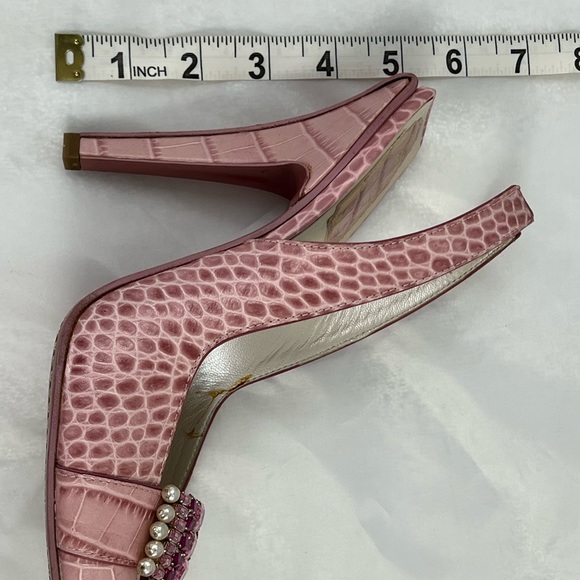 Dior pink and crystal pumps 39 - Picture 7 of 9